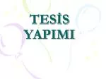TESİS YAPIMI - slide 1