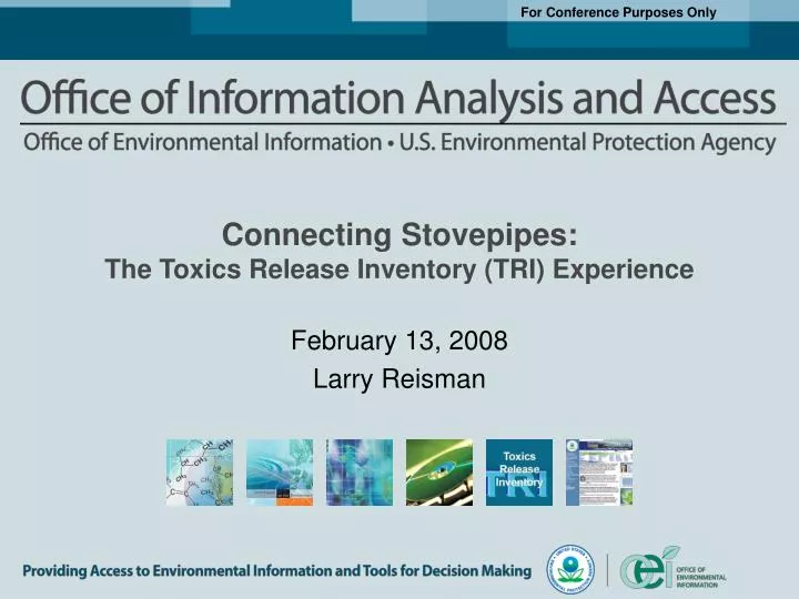 connecting stovepipes the toxics release inventory tri experience