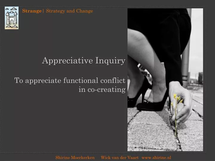 appreciative inquiry t o appreciate functional conflict in co creating