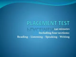 placement test