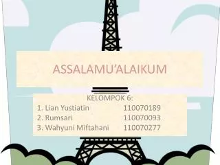 assalamu alaikum