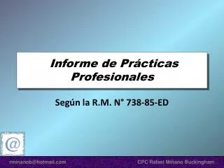 informe de pr cticas profesionales