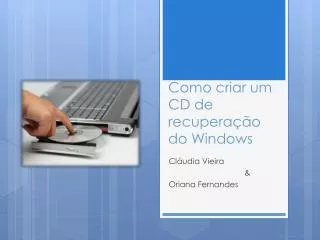 como criar um cd de recupera o do windows