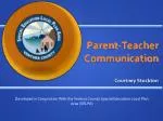Parent-Teacher Communication - slide 1