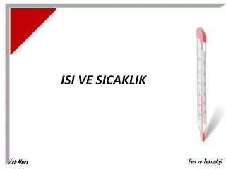 isi ve sicaklik