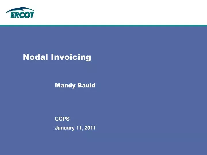 nodal invoicing