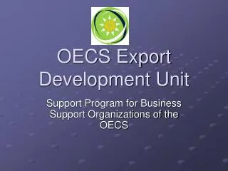 OECS Export Development Unit