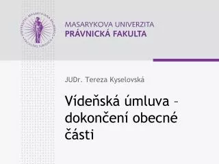 judr tereza kyselovsk