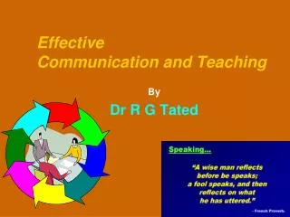 Effective Communication and Teaching