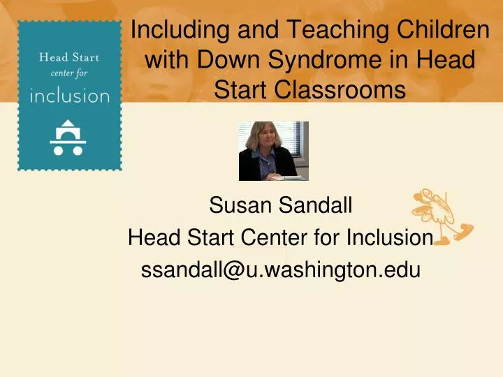 including and teaching children with down syndrome in head start classrooms