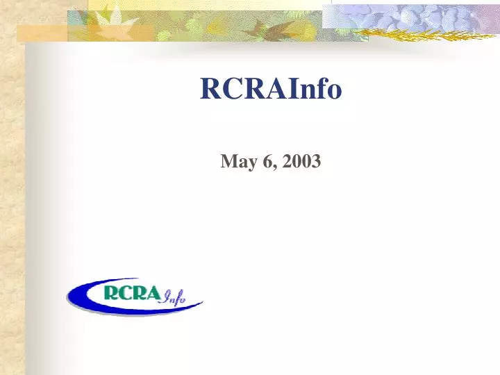 rcrainfo