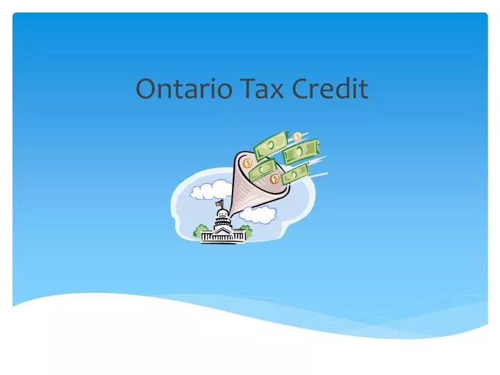 ontario tax credit