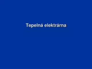 tepeln elektr rna