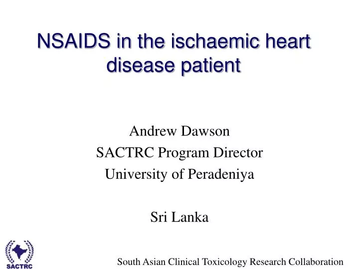 nsaids in the ischaemic heart disease patient