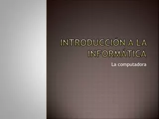 introducci n a la inform tica