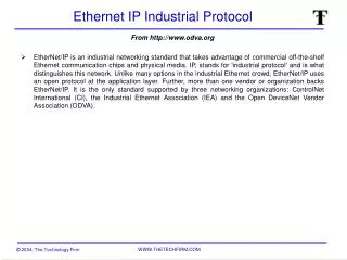Ethernet IP Industrial Protocol