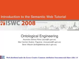 Introduction to the Semantic Web Tutorial