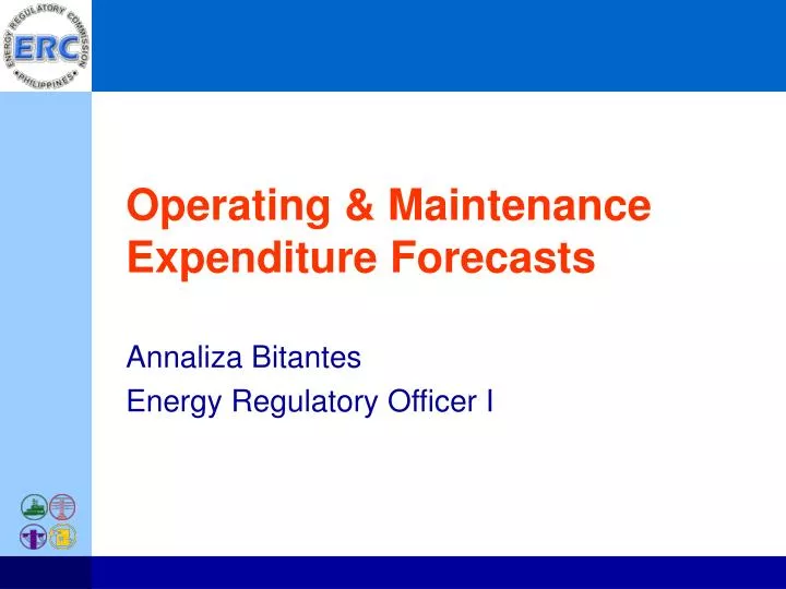 operating maintenance expenditure forecasts