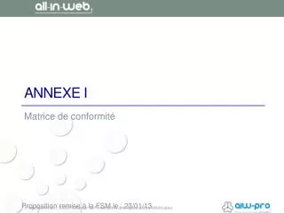 annexe i