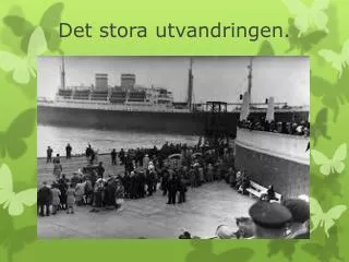 det stora utvandringen