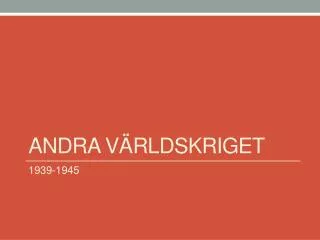 andra v rldskriget