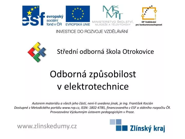 odborn zp sobilost v elektrotechnice