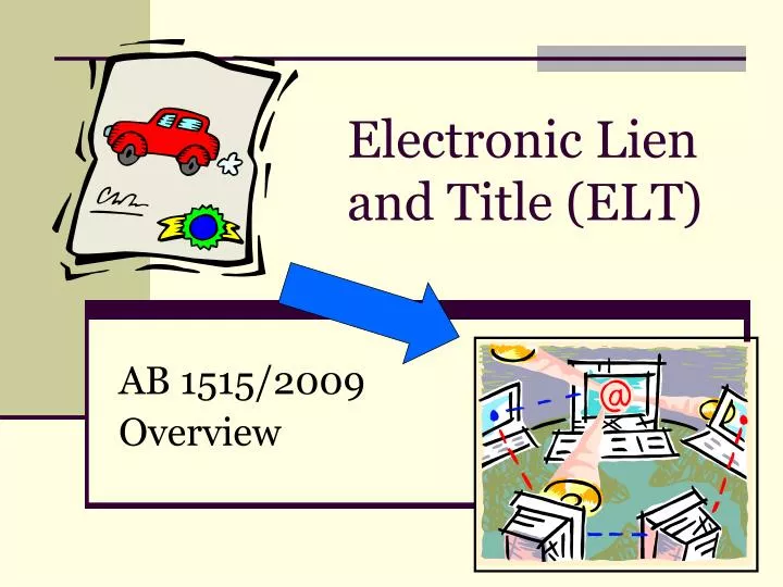 electronic lien and title elt