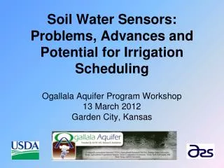 soil water sensors problems advances and potential for irrigation scheduling