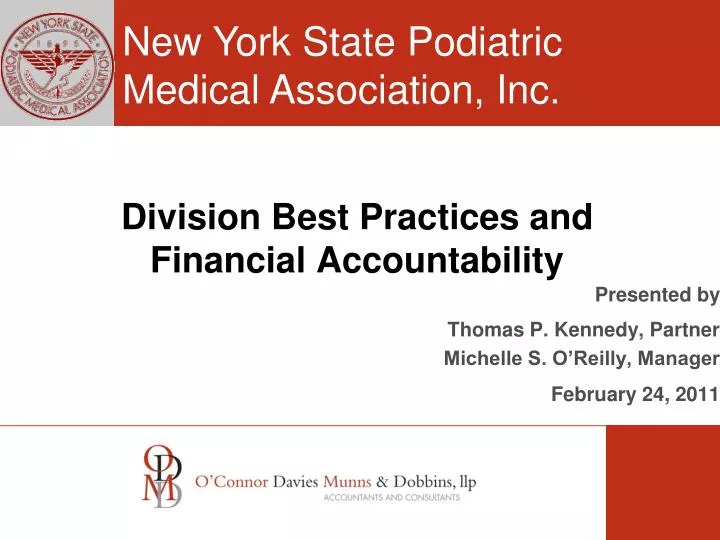 division best practices and financial accountability