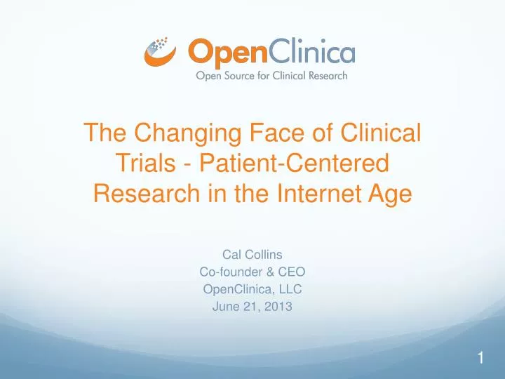 the changing face of clinical trials patient centered research in the internet age