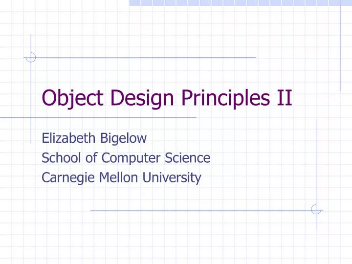 object design principles ii