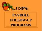 USPS : - slide 1