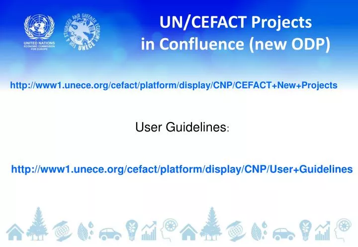 un cefact projects in confluence new odp