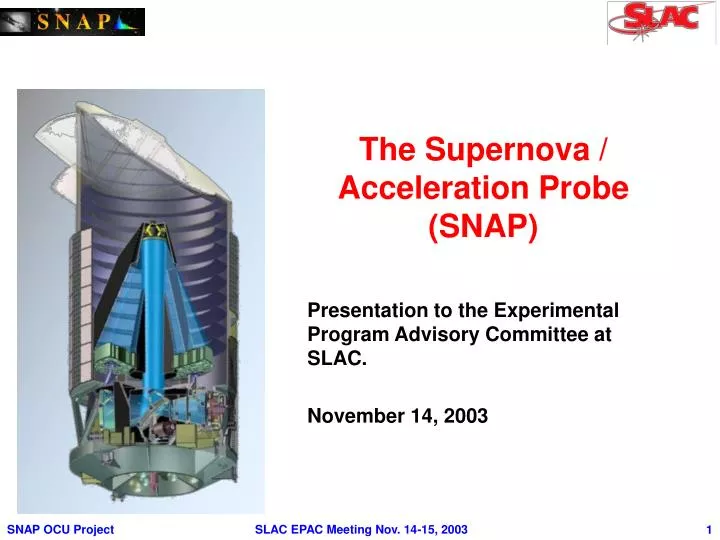 the supernova acceleration probe snap