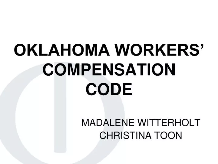oklahoma workers compensation code