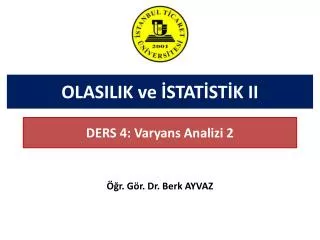 olasilik ve stat st k ii
