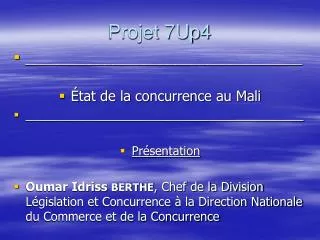 projet 7up4