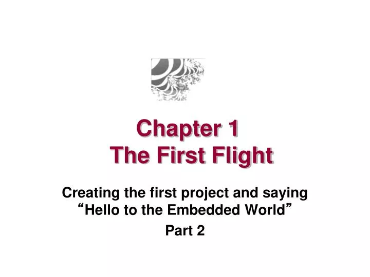 chapter 1 the first flight