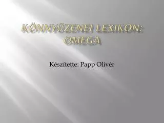 k nny zenei lexikon omega