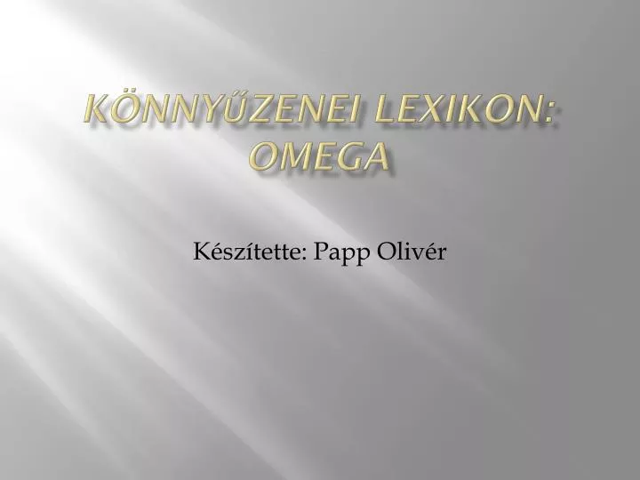 k nny zenei lexikon omega