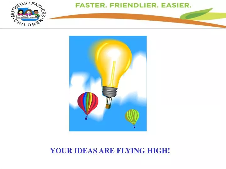 your ideas are flying high