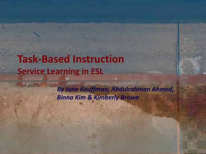 task based instruction service learning in esl
