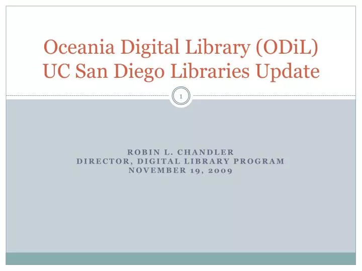 oceania digital library odil uc san diego libraries update