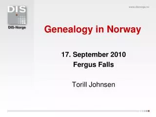 Genealogy in Norway