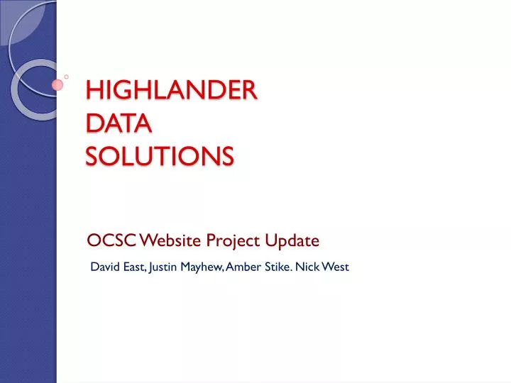 highlander data solutions