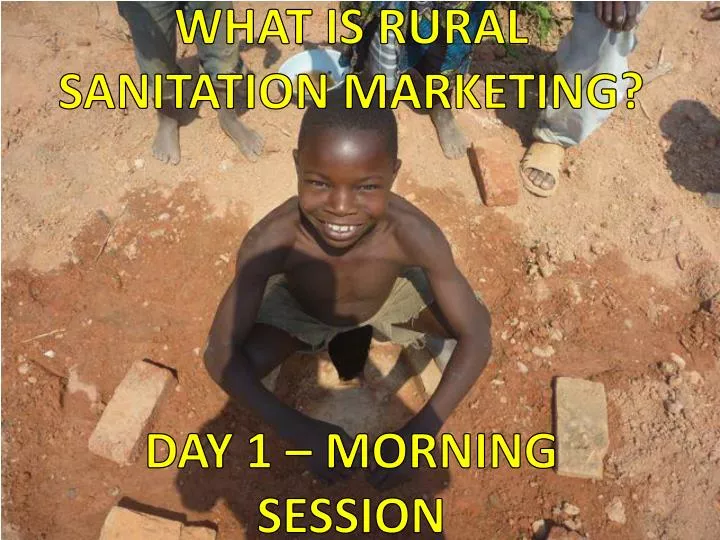 what is rural sanitation marketing