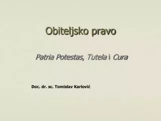 obiteljsko pravo