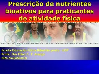 prescri o de nutrientes bioativos para praticantes de atividade f sica