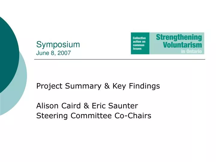 symposium june 8 2007