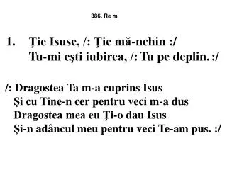 1 ie isuse ie m nchin tu mi e ti iubirea tu pe deplin